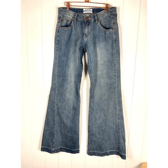 One‎ x OneTeaspoon Womens Westenders Low Waisted Wide Leg Jeans NWOT Size 26